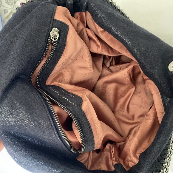 Stella Mccartney Falabella Fold-Over Tote Bag in Black - Picture 10 of 11